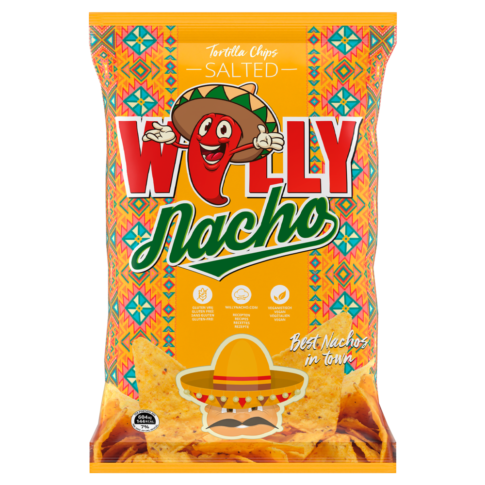 Tortilla chips Salted 12x450g ⋆ willynacho.com
